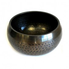 Medium Black Beaten Bowl - 14cm